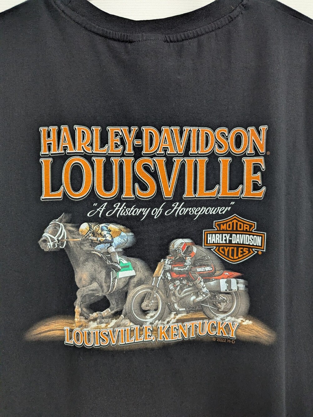 Harley-Davidson Black Louisville 'A History of Horsepower' Graphic Tee
